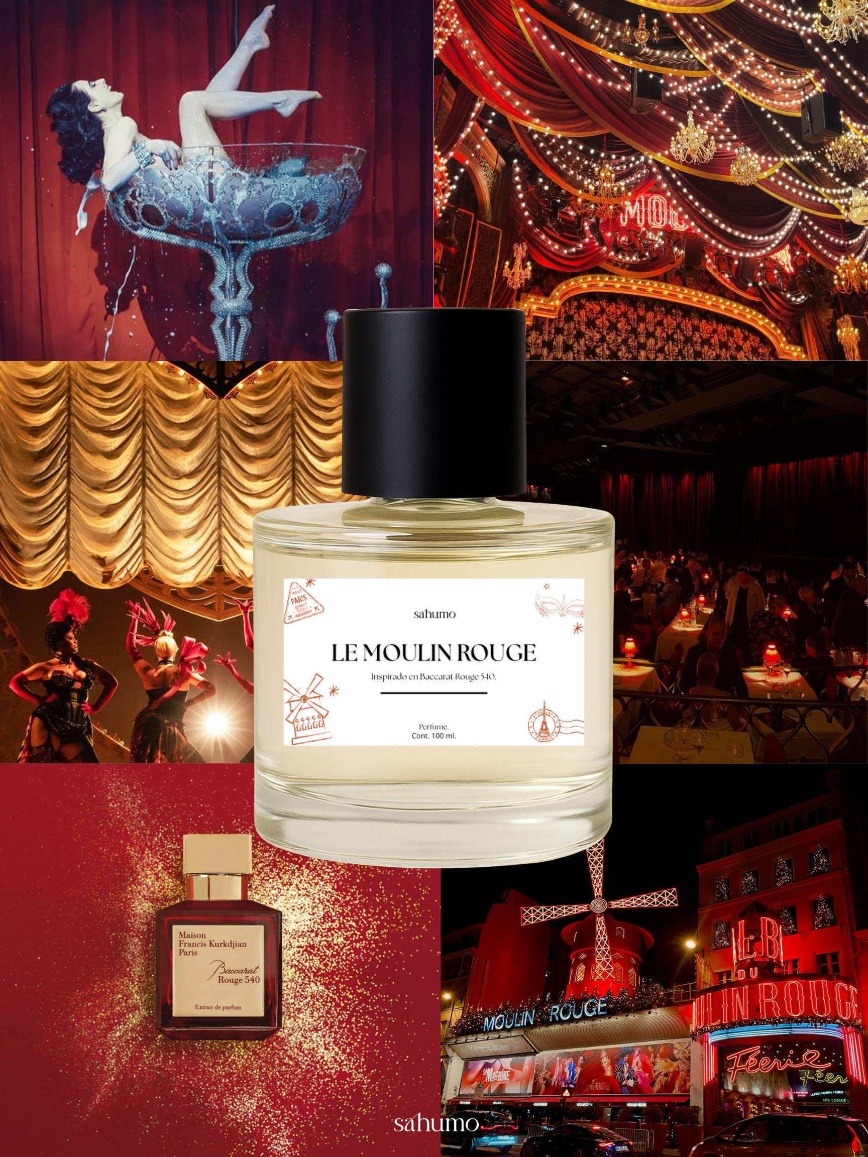Perfume Le Moulin Rouge (Inspirado en Baccarat Rouge 540)