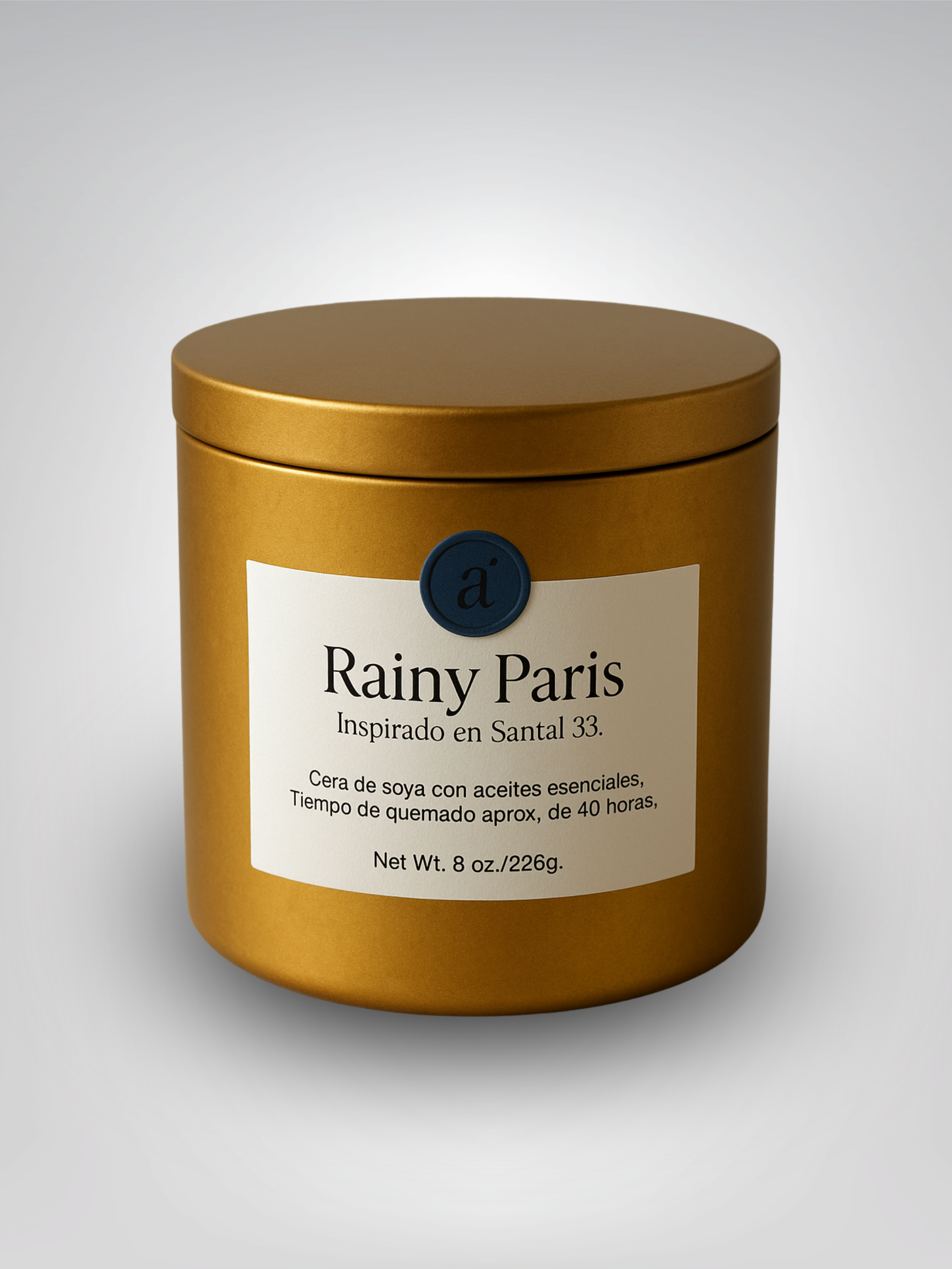 Vela Rainy Paris (inspirado en Santal 33)