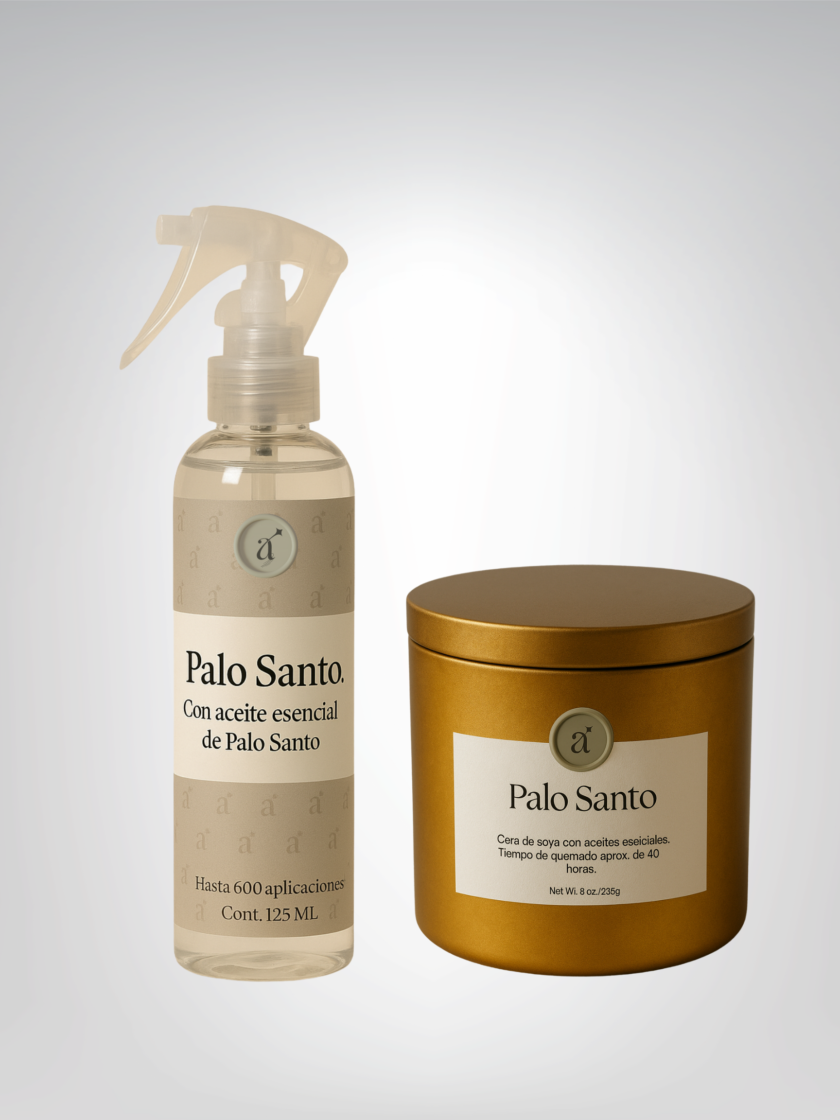 Kit Vela y Room Spray de Palo Santo